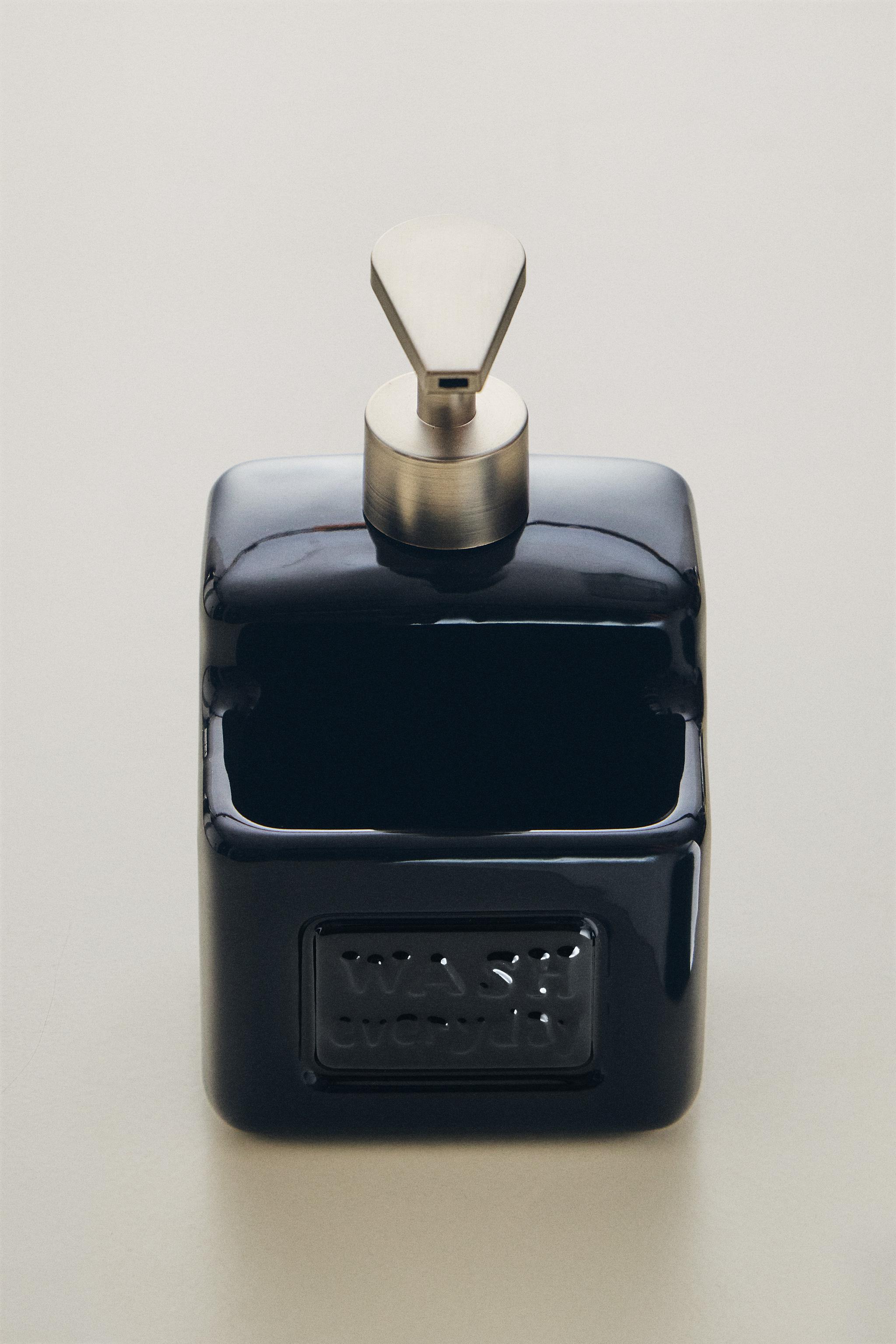 CERAMIC DISH SOAP DISPENSER WITH STORAGE